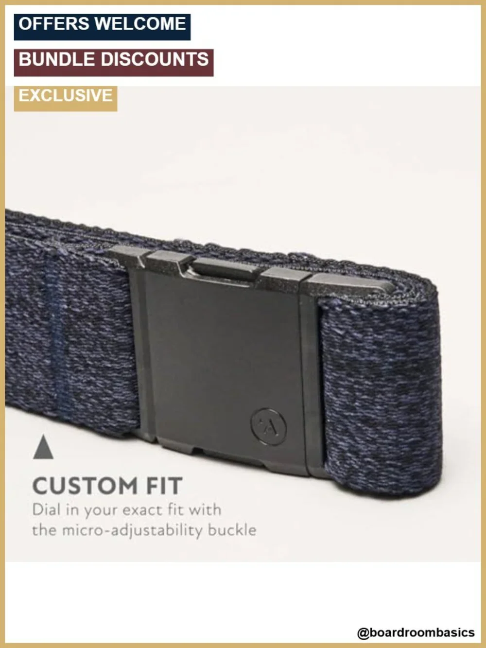 Stretch Military Belt Metal-Free Buckle Micro-Adjustable Machine Washable